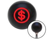 American Shifter Company 110159 Red Money Black Shift Knob with M16 x 1.5 Insert