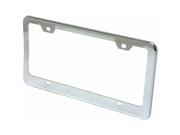 AutoLoc Power Accessories 9912 Bright Chrome License Plate Frame with Bolts and Caps