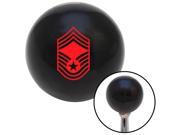 American Shifter Company 106402 Red Chief Master Sergeant Black Shift Knob with M16 x 1.5 Insert
