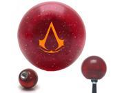 American Shifter Company ASCSNX31786 Orange Assassins Creed Red Metal Flake Shift Knob with 16mm x 1.5 Insert