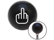 White Smooth Middle Finger Black Shift Knob with M16 x 1.5 Insert zn6 300z 240sx drift wrx tires japan gt86 tokyo rice rocket acura car tuner jdm frs zc6 nissan