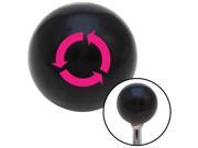 American Shifter Company ASCSNX83480 Pink Arrows in Circle Black Shift Knob with M16 x 1.5 Insert