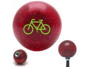 American Shifter Company ASCSNX32102 Green Bicycle Red Metal Flake Shift Knob with 16mm x 1.5 Insert