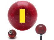 American Shifter Company ASCSNX33470 Yellow Ensign Rank Red Metal Flake Shift Knob with 16mm x 1.5 Insert