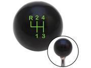 American Shifter Company 108949 Green Shift Pattern 8n Black Shift Knob with M16 x 1.5 Insert 4 speed shifter tranmission lever 4 speed gear manual