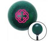 American Shifter Company ASCSNX43213 Pink Celtic Father Daughter Symbol Green Metal Flake Shift Knob with 16mm x 1.5
