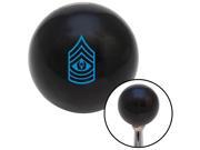 American Shifter Company 106547 Blue Command Sergeant Major Black Shift Knob with M16 x 1.5 Insert