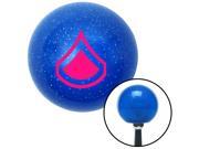 American Shifter Company 26067 Pink Private First Class Blue Metal Flake Shift Knob bowtie GM SBC gm350 Lujo RS