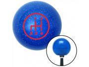 American Shifter Company ASCSNX12395 Red 4 Speed Shift Pattern 4RDL Blue Metal Flake Shift Knob with 16mm x 1.5 Ins