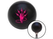 American Shifter Company ASCSNX87216 Pink Microphone Energy Black Shift Knob with M16 x 1.5 Insert