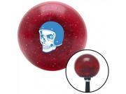 American Shifter Company ASCSNX41438 Blue Hellraiser Skull Red Metal Flake Shift Knob with 16mm x 1.5 Insert
