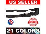 American Safety RTY520269 2x Adjustable Seat Belt Car Truck Lap Belt Universal 2 Point Safety Travel Black