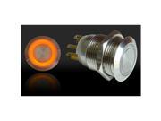 Keep It Clean Wiring Accessories RSLSW42O 19mm Momentary Billet Buttons with LED Orange Ring Custom Rat Coupe A Model B