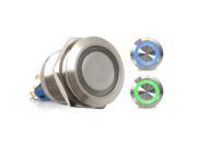 Keep It Clean Wiring Accessories KICSWBM22BG250022 22mm Momentary Billet Buttons w LED Blue or Green Ring fits American Autowire