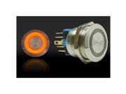 Keep It Clean Wiring Accessories RSLSW47O 22mm Momentary Billet Buttons with LED Orange Ring A Street Custom Edition Rat B