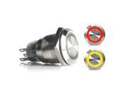 Keep It Clean Wiring Accessories KICSWBL19RY250479 19mm Latching Billet Buttons w LED Red or Yellow Ring fits Ron Francis