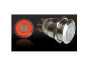 Keep It Clean Wiring Accessories RSLSW42R 19mm Momentary Billet Buttons with LED Red Ring B Custom Edition Street Rat A