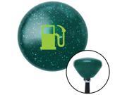 Green Gas Station Tank Green Retro Metal Flake Shift Knob with M16 x 1.5 Insert cover knob aftermarket plastic weighted pull rack manual style leather standard
