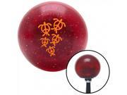 American Shifter Company ASCSNX39154 Orange Peace Turtles Red Metal Flake Shift Knob with 16mm x 1.5 Insert