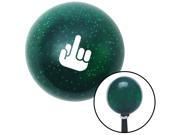 White Middle Finger Solid Green Metal Flake Shift Knob fits import wakaba jdm dr hks import lowered ft86 rice canibeat 370z civic 350z s15 accord 300z frs skyli