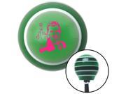 American Shifter Company ASCSNX106015 Pink Middle Finger Green Stripe Shift Knob with M16 x 1.5 Insert mgb component