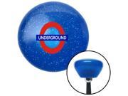 London Underground Blue Retro Metal Flake Shift Knob with M16 x 1.5 Insert amp strip solid shift manual aftermarket lever stick style knobs lever pull black met