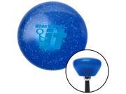 Blue When In Doubt Blue Retro Metal Flake Shift Knob with M16 x 1.5 Insert bbc custom gear lever knobs standard shift manual grip handle leather black lever bi