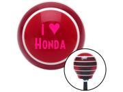 Pink I 3 for HONDA Red Stripe Shift Knob with M16 x 1.5 Insert oem top lever automatic custom manual solid knob handle stick pool strip rack resin lever leather
