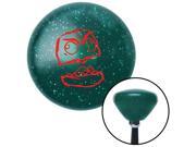 American Shifter Company ASCSNX1527415 Red Canadian Green Retro Metal Flake Shift Knob with M16 x 1.5 Insert 7.3