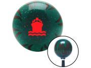 American Shifter Company ASCSNX1587736 Red Boat Green Flame Metal Flake Shift Knob with M16 x 1.5 Insert racing