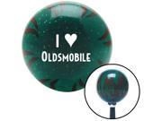 American Shifter Company ASCSNX1583460 White I 3 OLDSMOBILE Green Flame Metal Flake Shift Knob with M16 x 1.5 Insert