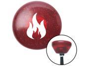 White Flames Red Retro Metal Flake Shift Knob with M16 x 1.5 Insert 956 a body boot style lever hot knob knob performance top billard oem rack weighted rod shif