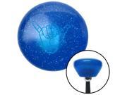 Blue Hang Loose Detailed hand Blue Retro Metal Flake Shift Knob M16 x 1.5 Insert weighted gear rod rack oe aftermarket shift standard performance solid oem styl