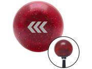 Engrave Only Military Arrows Left Red Metal Flake Shift Knob w M16 x 1.5 Insert strip stick resin lever style premium solid shift black decoration metric top k