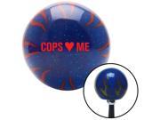 Red Cops 3 Me Blue Flame Metal Flake Shift Knob with M16 x 1.5 Insert racing knobs metric oem premium cover black grip gear knob lever pool lever pull shift boo