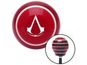 American Shifter Company ASCSNX92519 White Assassins Creed Red Stripe Shift Knob with M16 x 1.5 Insert socal wrecker