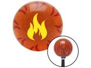 American Shifter Company ASCSNX1574496 Yellow Flames Orange Flame Metal Flake Shift Knob with M16 x 1.5 Insert 9 inch