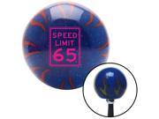 American Shifter Company ASCSNX1569328 Pink Speed Limit 65 Blue Flame Metal Flake Shift Knob with M16 x 1.5 Insert