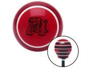American Shifter Company ASCSNX91255 Black Bulldog Angry Red Stripe Shift Knob with M16 x 1.5 Insert parts nascar rzr