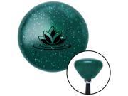 Black Flower on Lilypad Green Retro Metal Flake Shift Knob with M16 x 1.5 Insert resin grip manual top boot aftermarket solid decoration knobs hot shift gear we