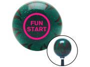 Pink Fun Start Green Flame Metal Flake Shift Knob with M16 x 1.5 Insert 510 956 hot knob weighted lever plastic oem lever grip premium shift custom stick style