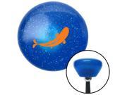 Orange Killer Whale Blue Retro Metal Flake Shift Knob with M16 x 1.5 Insert 426 cover handle strip shift style shift performance rack solid lever standard hot b