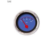 Oil Pressure Gauge SAE VX Blue Red Modern Needles Chrome Trim Rings uconnect 956 sportsman hotrod flathead tpi bbs racing accessory circle track early road