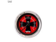 Tachometer Gauge with emblem Iron Cross Red Black Modern Needles Chrome DIY matchess formula rat rod jr dragster 956 race 426 bbs drag race big dog socal s