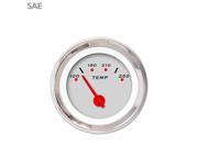 Aurora Instruments GAR254ZEXLABCE Water Temp Gauge - SAE Pegged Ash , Red Modern Needles, Chrome Trim Rings Aurora Instruments GAR254ZEXLABCE Water Temp Gauge - SAE Pegged Ash , Red Modern Needles, Chrome Trim Rings