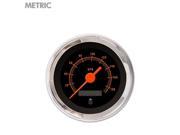 Speedometer Gauge Metric Muscle Red Text Black Orange Vintage Needles bbc cal customs 350 component icon 428 sbc brass formula mgb wide 5 uconnect small blo