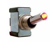 KIC Wiring STV8560 All Metal Toggle Switch With LED Red 20a 12v