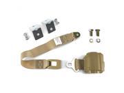 safeTboy STB2RS7653F 2pt Goldenrod Retractable Standard Buckle Seat Belt w Anchor Mounting Kit