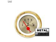 Aurora Instruments GAR23ZEXJAABE Oil Pressure Gauge American Classic Gold Face Red Classic Needles Gold