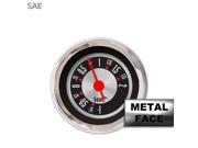 Turbo Gauge SAE American Retro Rodder II Red Classic Needles Chrome Trim hotrod icon dirt sbc 428 parts rat rod 18 degree 350 amc ltr scta big block diamond